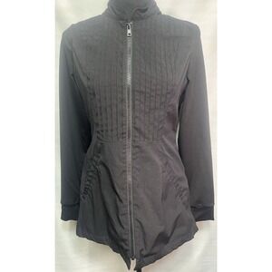 Noel Asmar Zipped stretch black Jacket Pockets Size Small Equestrian Uniform